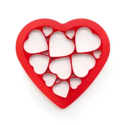 Lékué heart cutter 24x25.2 cm, Red