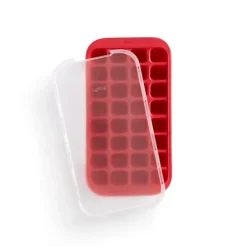 Clearance Lékué ice cube mold silicone with lid, Red