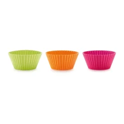 Cookie/Biscuit Cutters & Cake Tins^Lékué muffin molds silicone 12 pieces, Mixed Multi