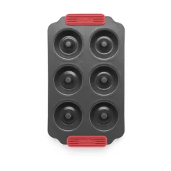 New Lékué non stick donut mold 6 pcs, Red