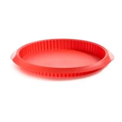 Hot Lékué quiche pie form silicone Ø28 cm, Red
