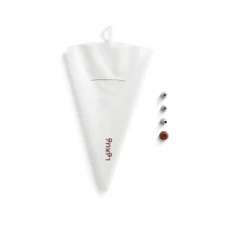 Clearance Lékué reusable piping bag 3 nozzles, Transparent