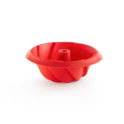 Discount Lékué spiral-shaped savarin mold silicone, Red