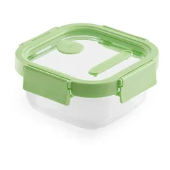 New Lékué square food container glass 0.52 L, Green