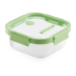 Lunch Boxes & Food Containers^Lékué square glass lunchbox 1.1 L, Green