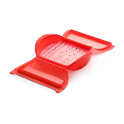 Other Pots & Pans^Lékué steamer micro 3-4 servings., Red