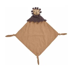 Children's Room Accessories|Children's Room Accessories^OYOY Lobo Lion baby blanket 40x40 cm, Caramel Brown