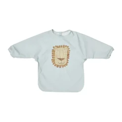 Bibs^OYOY Lobo Lion bib with sleeves, Ice Blue