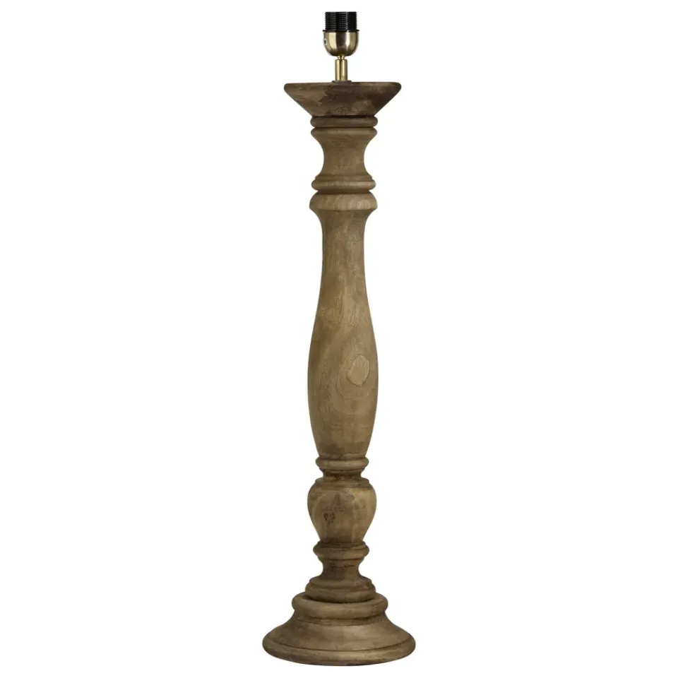 New PR Home Lodge lamp base aged , 63 cm Brown