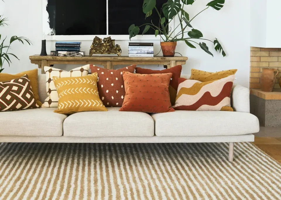 Cushion Covers^Chhatwal & Jonsson Lodi cushion cover 40x60 cm, Terracotta-tan-masala yellow OrangeYellow