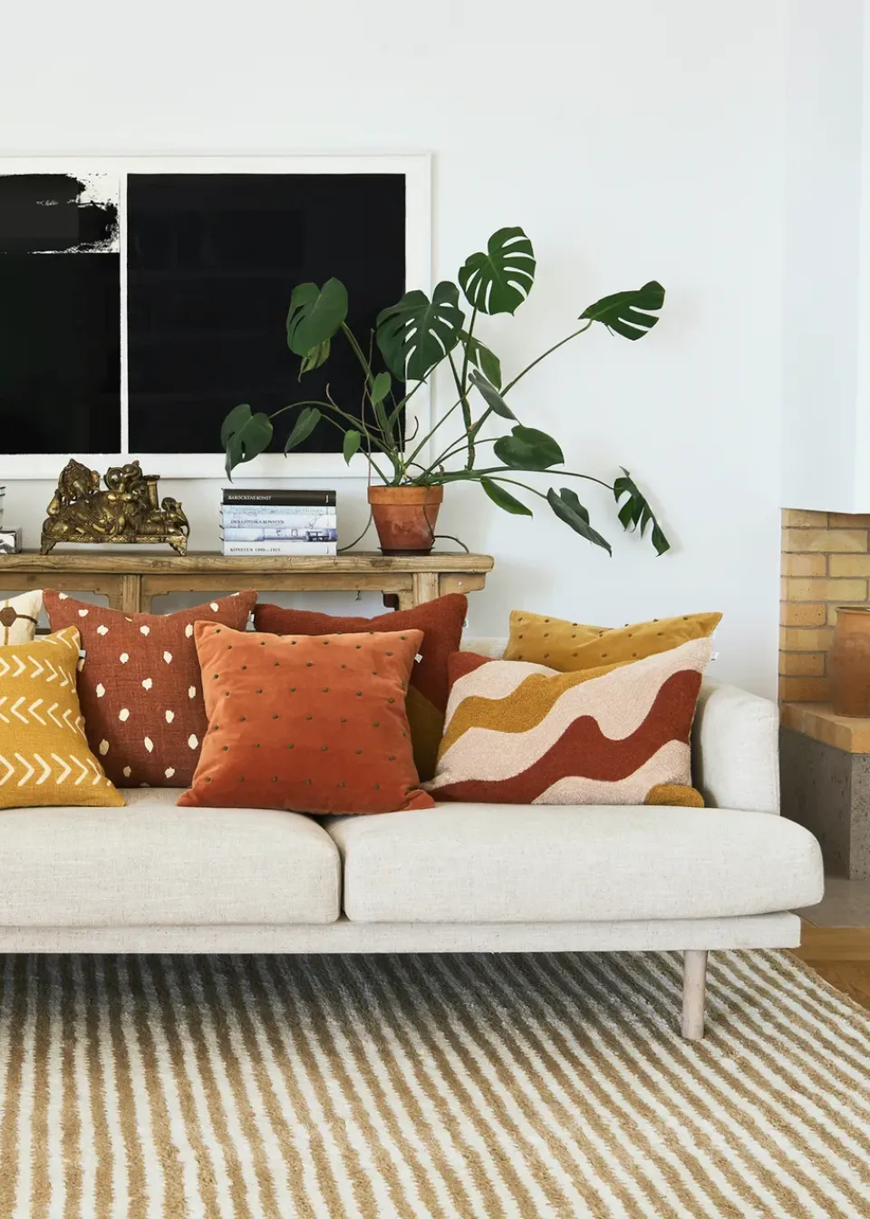 Cushion Covers^Chhatwal & Jonsson Lodi cushion cover 40x60 cm, Terracotta-tan-masala yellow OrangeYellow