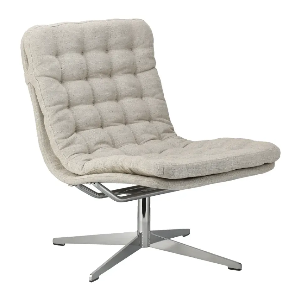 Armchairs & Footstools^1898 Loholm armchair with swivel function, Bern 0341 Beige