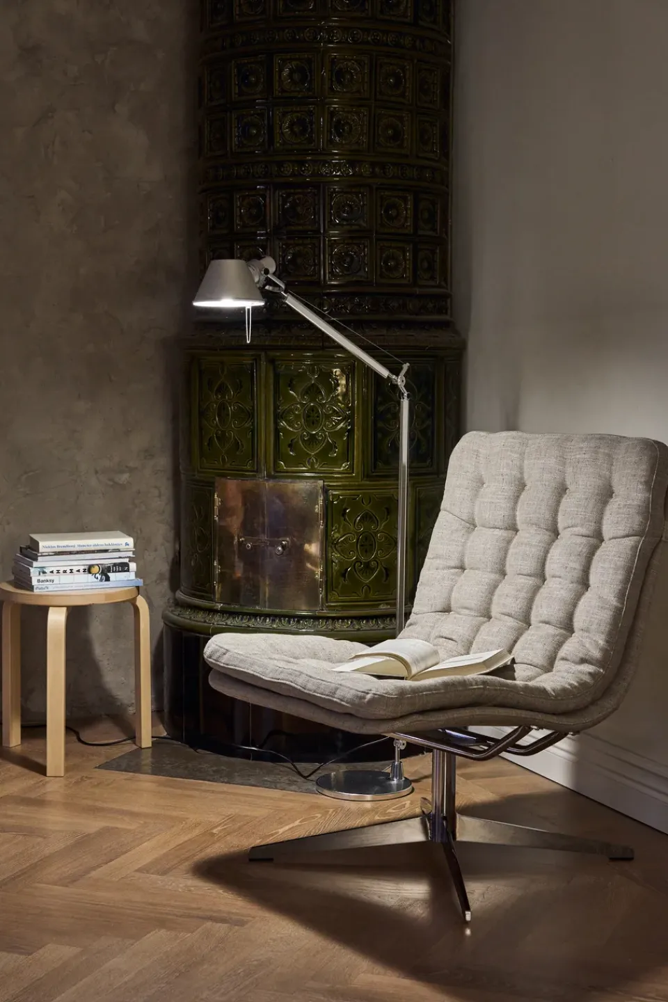Armchairs & Footstools^1898 Loholm armchair with swivel function, Bern 0341 Beige