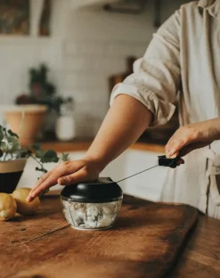Online Dorre Loke onion and vegetable chopper, Black BlackTransparent