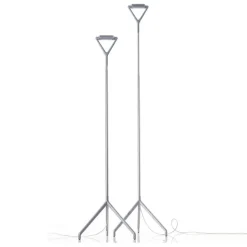 New Luceplan Lola D15ND floor lamp, Aluminium Silver-coloured