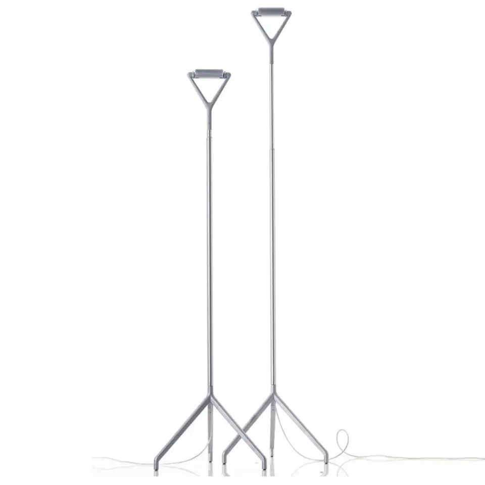 New Luceplan Lola D15ND floor lamp, Aluminium Silver-coloured