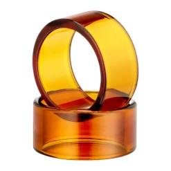 Muurla Loop napkin ring 2-pack, Amber Orange