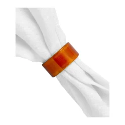 Muurla Loop napkin ring 2-pack, Amber Orange