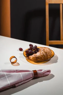 Muurla Loop napkin ring 2-pack, Amber Orange