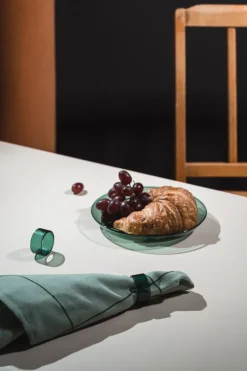 Napkin Rings & Holders^Muurla Loop napkin ring 2-pack, Teal Green