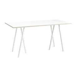 Bar Tables^HAY Loop Stand incl. support bar table 92,5x200 cm, - laminate-plywood White