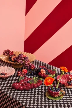 Hot Byon Lori bowl M Ø18 cm, Bordeaux-beige BeigeRed