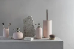 Toilet Brushes^Mette Ditmer Lotus ceramic toilet brush, Powder rose Pink