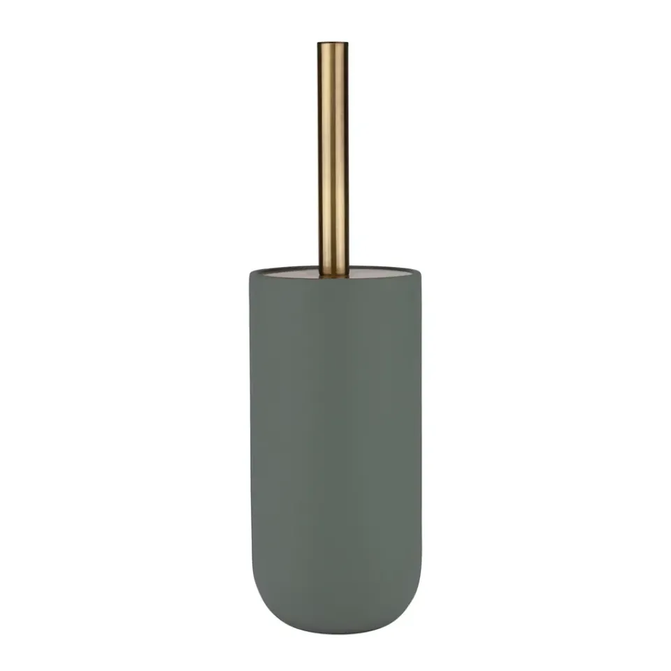 Toilet Brushes^Mette Ditmer Lotus ceramic toilet brush, Frost green GreenGold-coloured