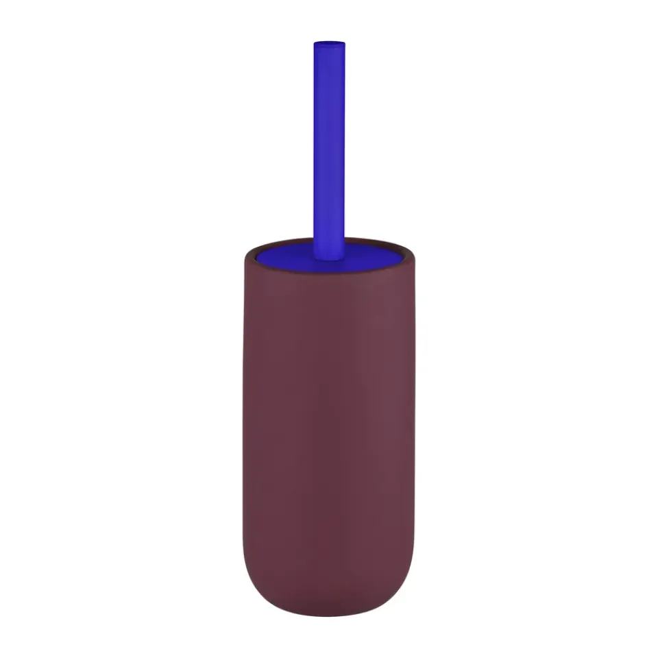 Best Mette Ditmer Lotus play toilet brush, incl. 2 toilet brush heads, Wine Red