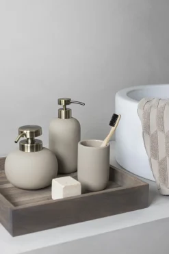 New Mette Ditmer Lotus soap dispenser high, Sand Beige
