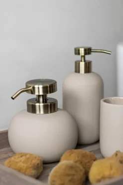 Soap Dispensers & Dishes^Mette Ditmer Lotus soap dispenser, Sand (off-) White