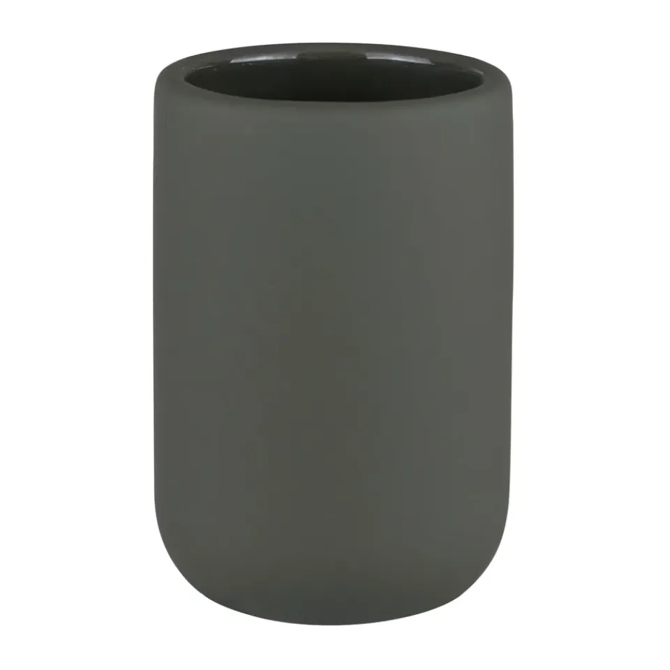 Toothbrush Holders^Mette Ditmer Lotus tooth brush holder, Dark olive Green