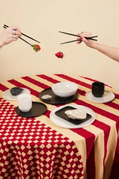 Table Runners^Byon Love tablecloth 150x280 cm, Red sand RedBeige