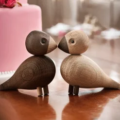 New Kay Bojesen Denmark Lovebirds, 2-pack Brown