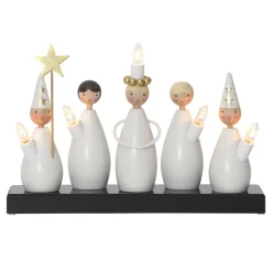 Advent Lights^Star Trading Lucia Choir candle arch, White