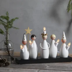 Advent Lights^Star Trading Lucia Choir candle arch, White