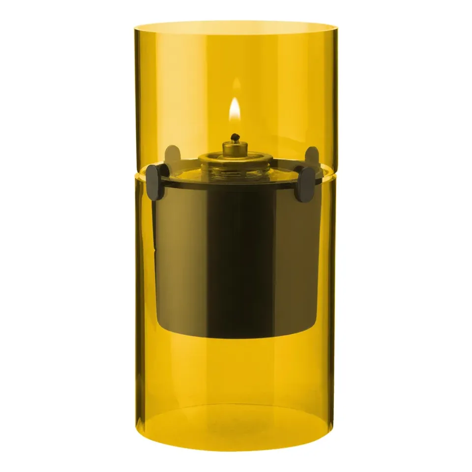 Oil & Kerosene Lamps^Stelton Lucie oil lamp 17.5 cm, Amber Yellow