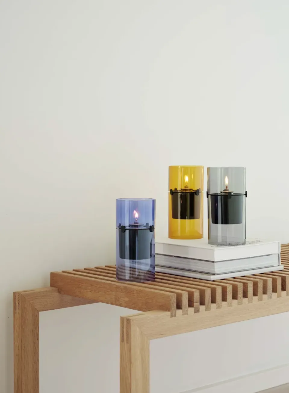 Oil & Kerosene Lamps^Stelton Lucie oil lamp 17.5 cm, Amber Yellow
