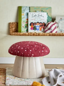 Children's Chairs|Children's Chairs^Bloomingville Lue pouf Ø37x30 cm, Red