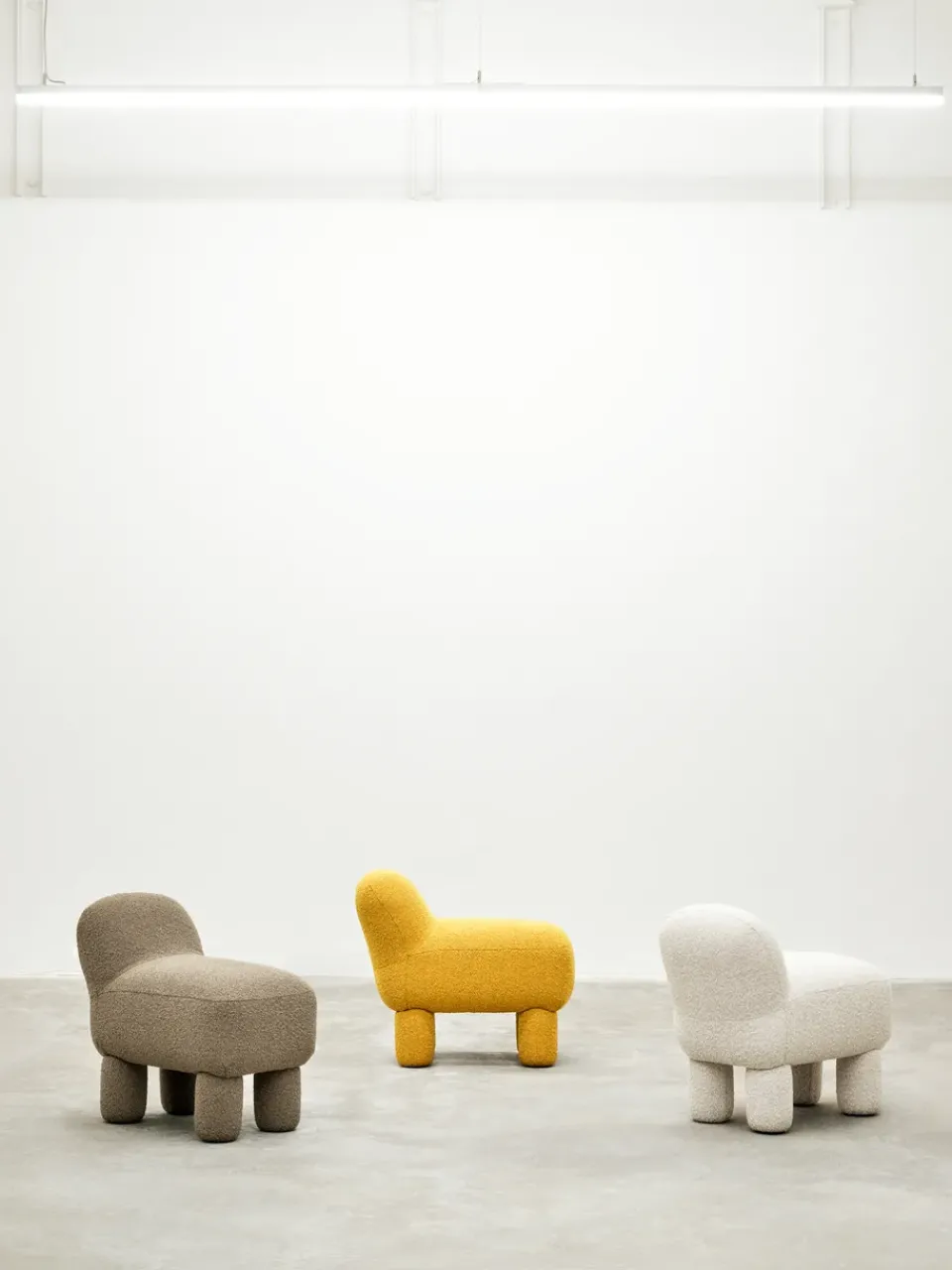 Design House Stockholm Lulu sit pouf 36x65 cm, Yellow