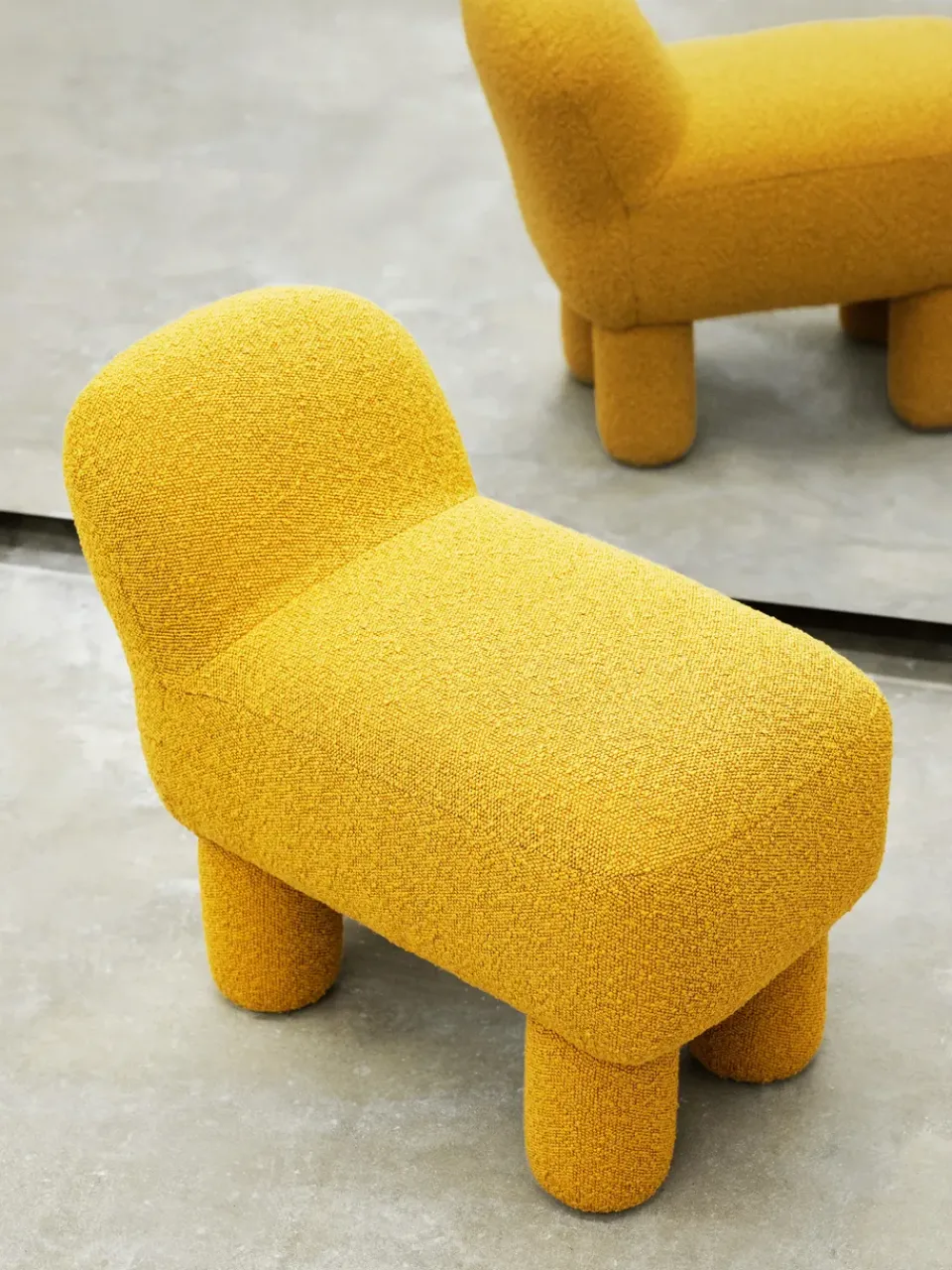 Design House Stockholm Lulu sit pouf 36x65 cm, Yellow