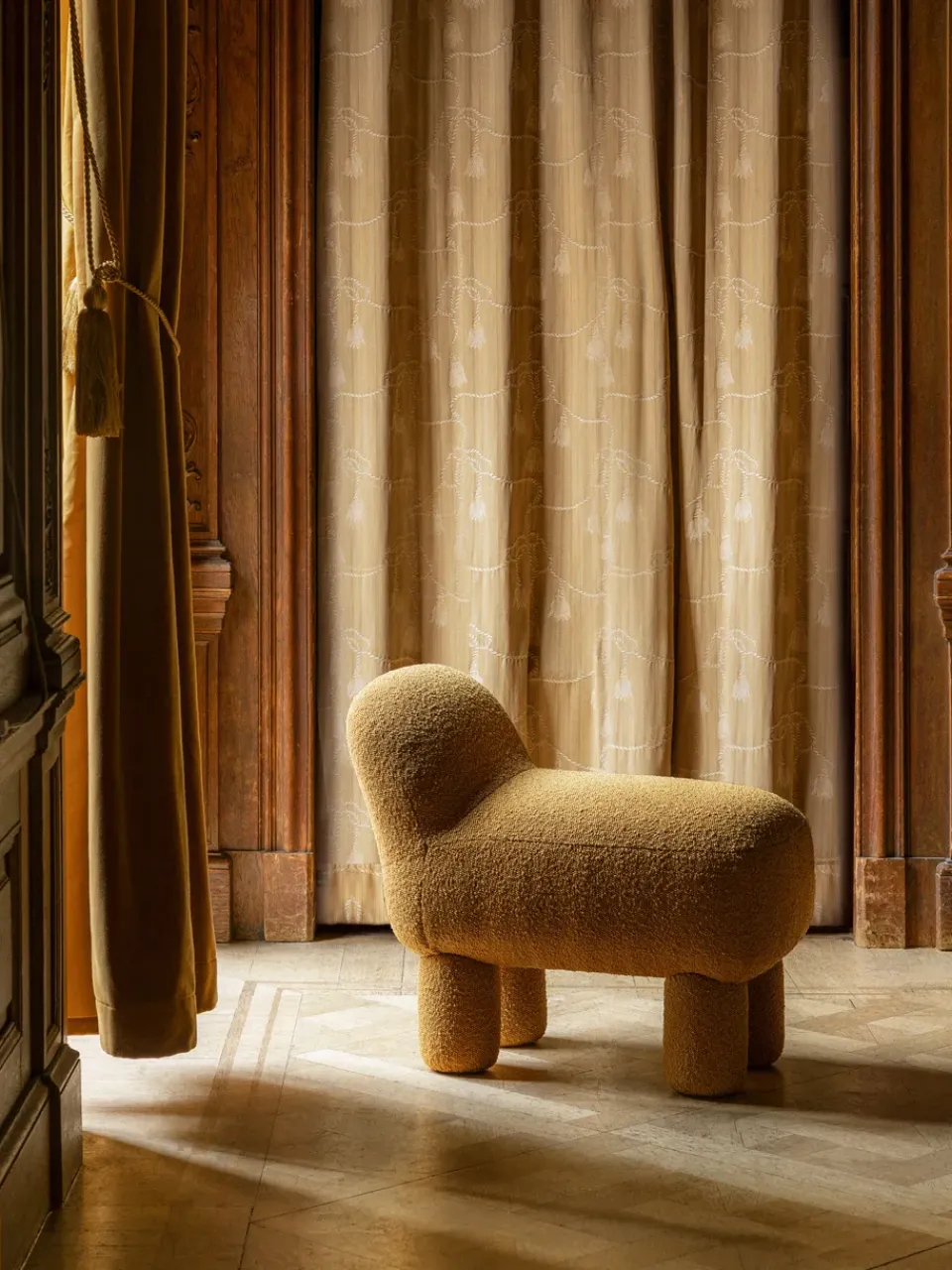 Design House Stockholm Lulu sit pouf 36x65 cm, Yellow