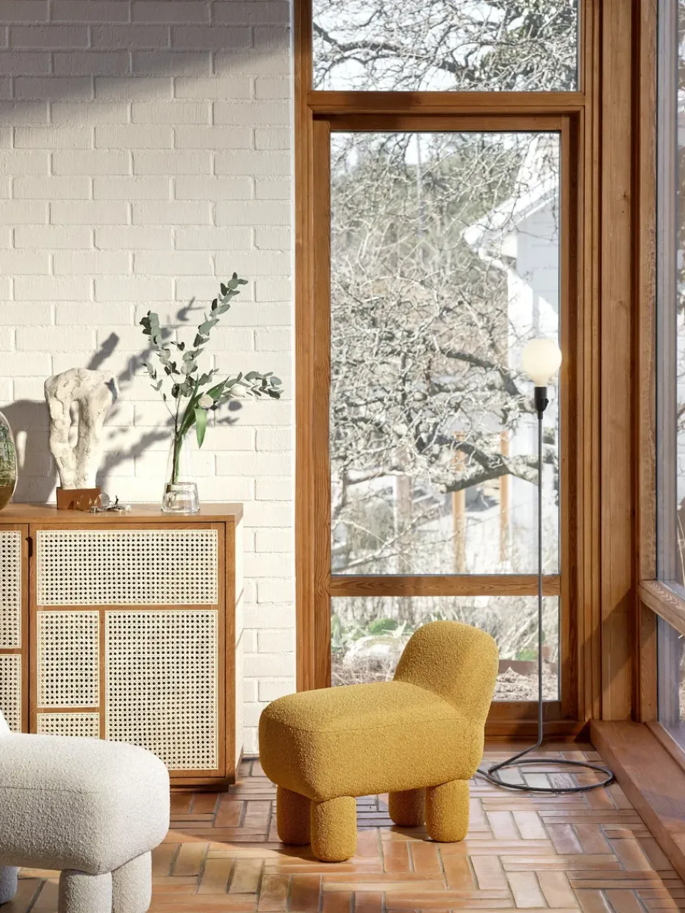 Design House Stockholm Lulu sit pouf 36x65 cm, Yellow