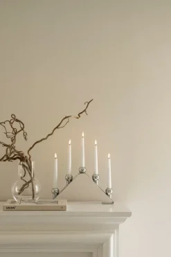 Advent Lights^Watt & Veke Luna advent candle, Chrome Silver-coloured