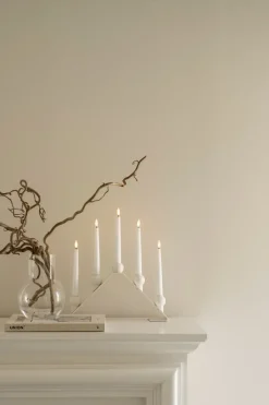 Clearance Watt & Veke Luna advent candle, White