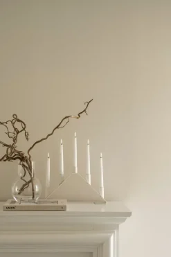Clearance Watt & Veke Luna advent candle, White