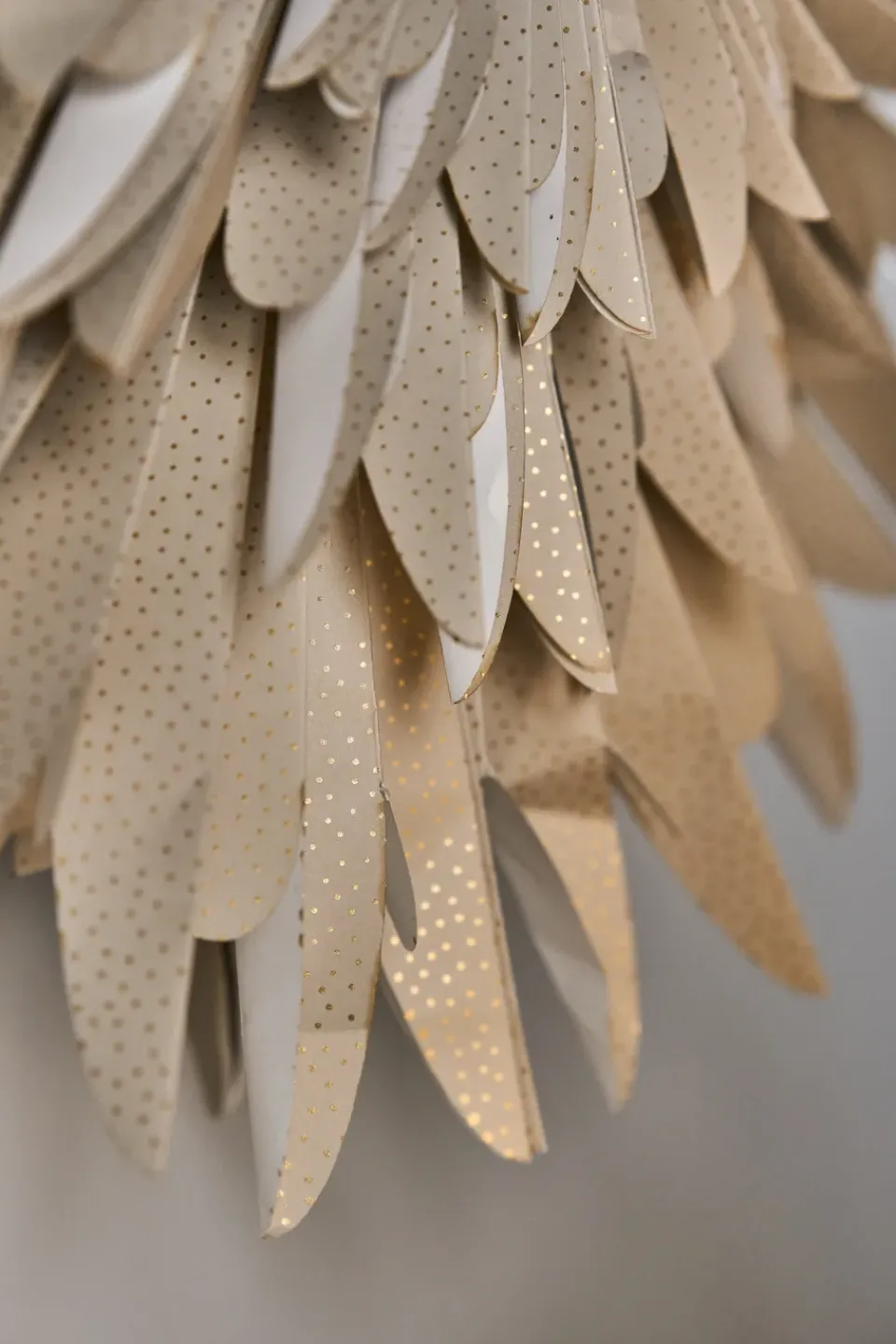 Best Scandi Living Luna advent star with dots, 80 cm Beige
