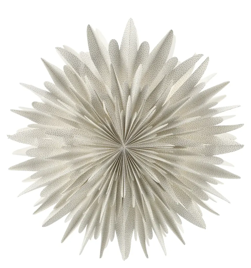 New Scandi Living Luna advent star with dots, 60 cm White