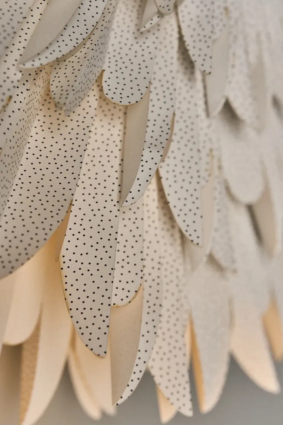 New Scandi Living Luna advent star with dots, 60 cm White