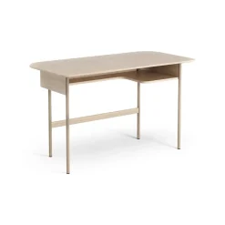 Desks^Swedese Luna desk, Oak white-pigmented Brown